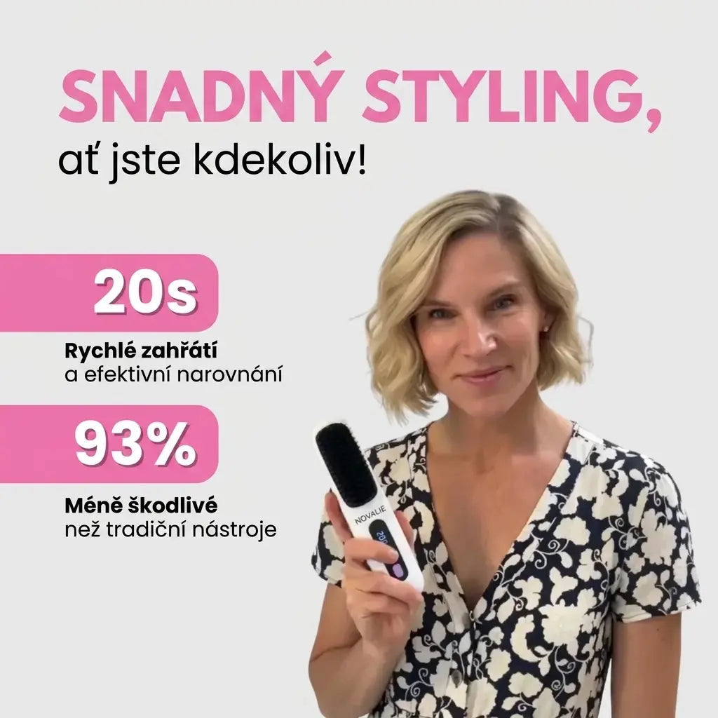 Kartáč Novalie pro Krátké Vlasy