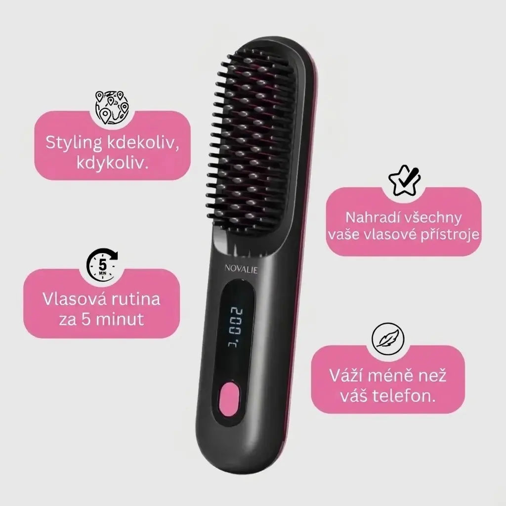 Kartáč Novalie pro Krátké Vlasy