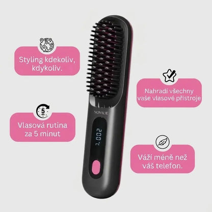 Kartáč Novalie pro Krátké Vlasy